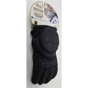 180's Ear Warmers & Touch Screen Glove Women Shetland Gift Set, Medium, Black